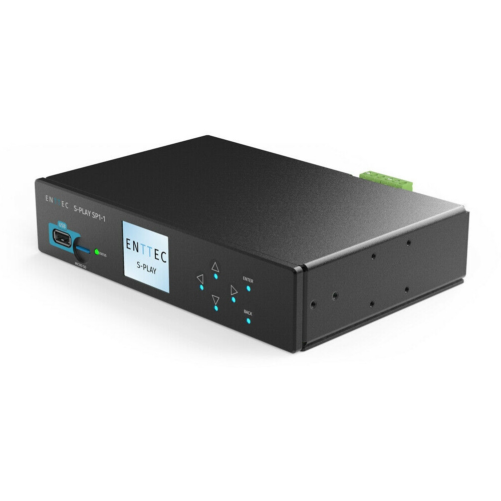 ENTTEC S-PLAY 70092 Plug-and-Play Smart DMX Player Interface ...
