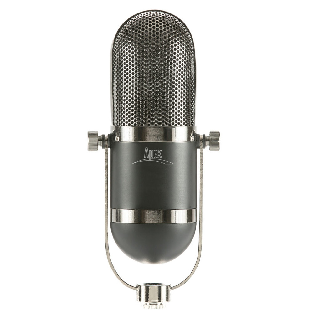 APEX 447 Vintage Style Side Address Microphone with Aluminum Case
