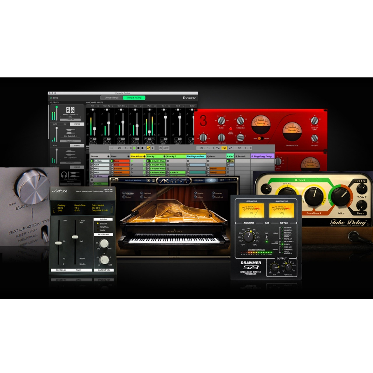 FOCUSRITE CLARETT+ 2Pre 10-In / 4-Out USB/MIDI/OPTICAL Audio