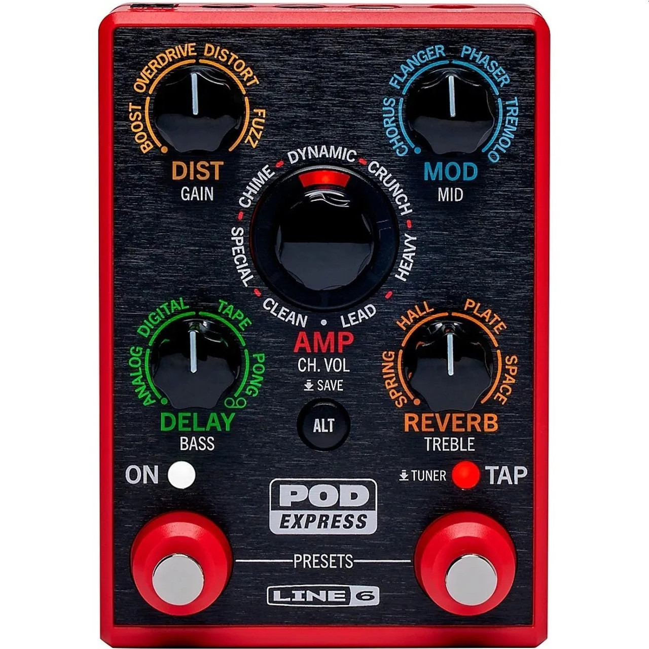 LINE 6 POD EXPRESS GUITAR Amp / Looper / FX Processor Stompbox USB-C  Interface