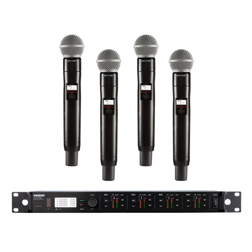 SHURE ULXD4Q/B58-G50 Quad Channel / Quad Mic Rackmount Digital