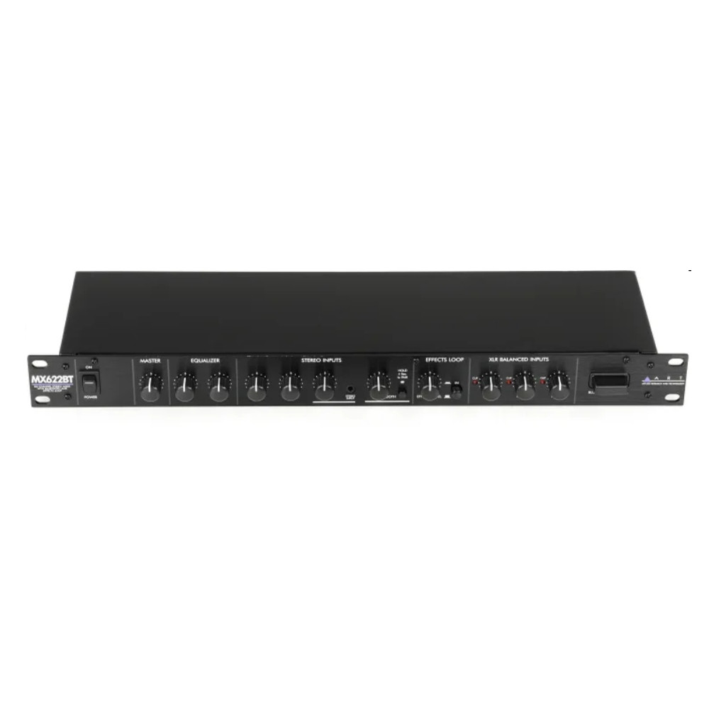 Bluetooth Rackmount Mixer ART MX622BT 6 Channel Stereo Bluetooth Rackmount Mixer - LightingelStore