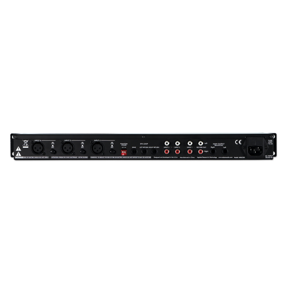 Bluetooth Rackmount Mixer ART MX622BT 6 Channel Stereo Bluetooth Rackmount Mixer - LightingelStore