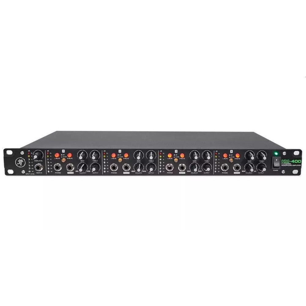 MACKIE HM-400 4 Channel Rackmount Headphone Amplifier - LightingelStore