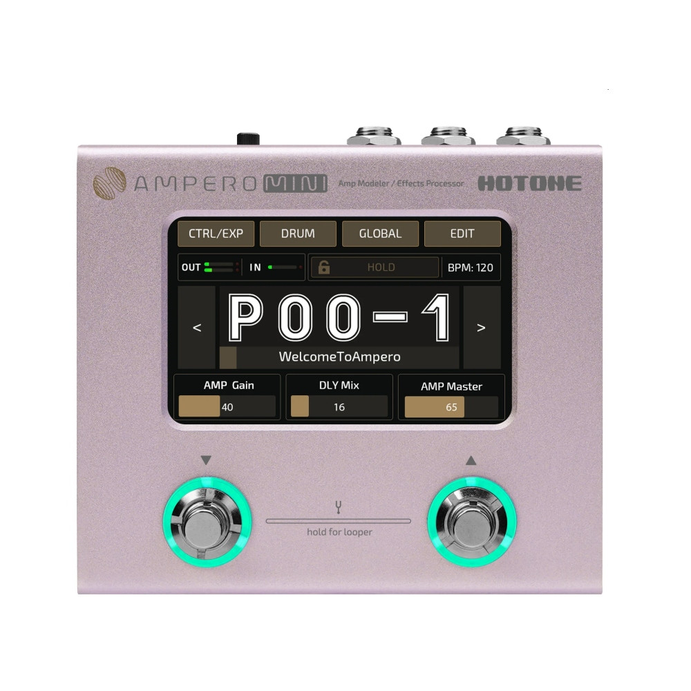 HOTONE AMPERO MINI PURPLE Modeler/Looper/Interface/FX Touchscreen  