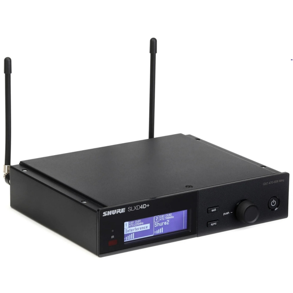SHURE SLXD24D+/58-G57 Dual Handheld Rackmount Digital Wireless Mic