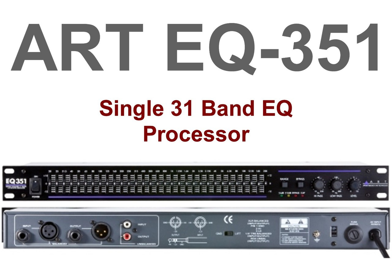ART EQ351 Single 31 Band 1U Rackmount Equalizer Processor LightingelStore
