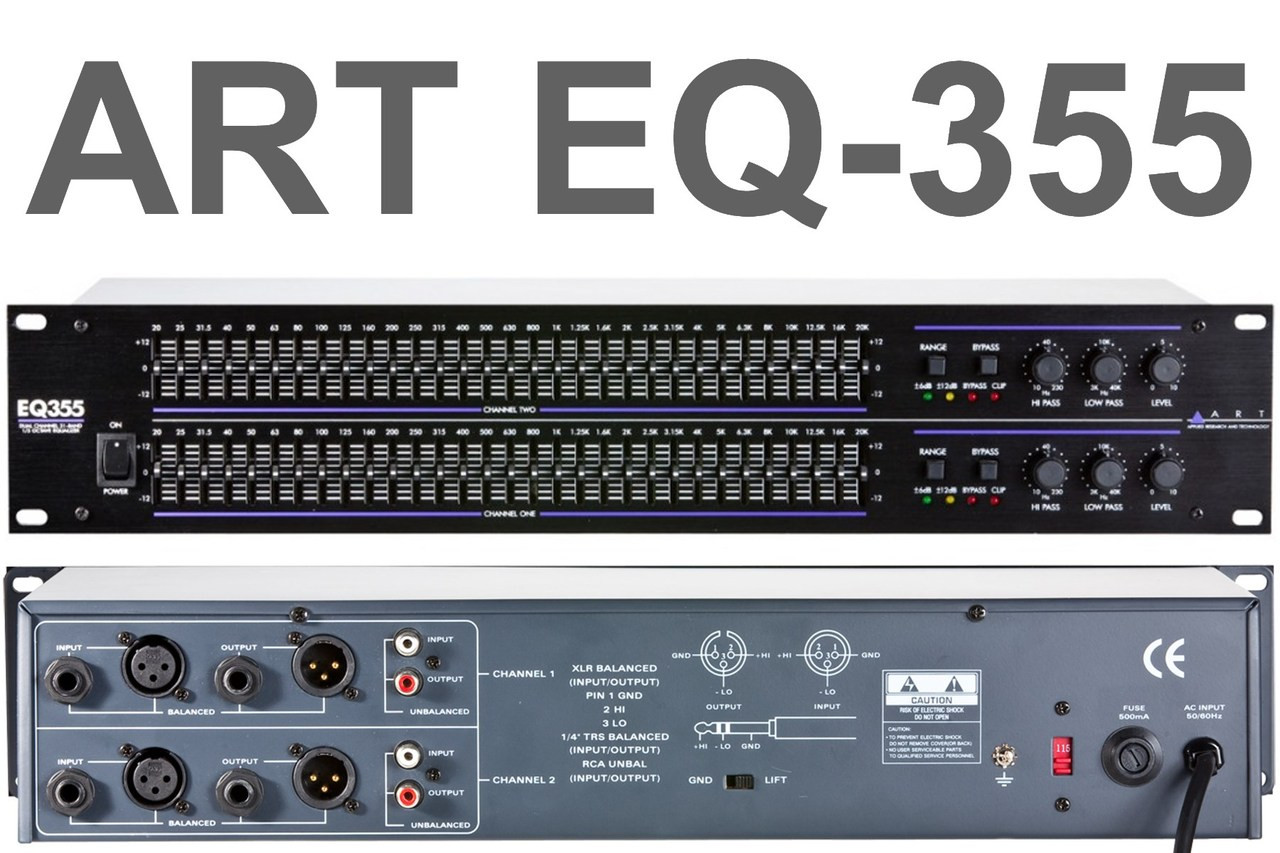 ART EQ355 2U Dual 31 Band Equalizer Processor - LightingelStore