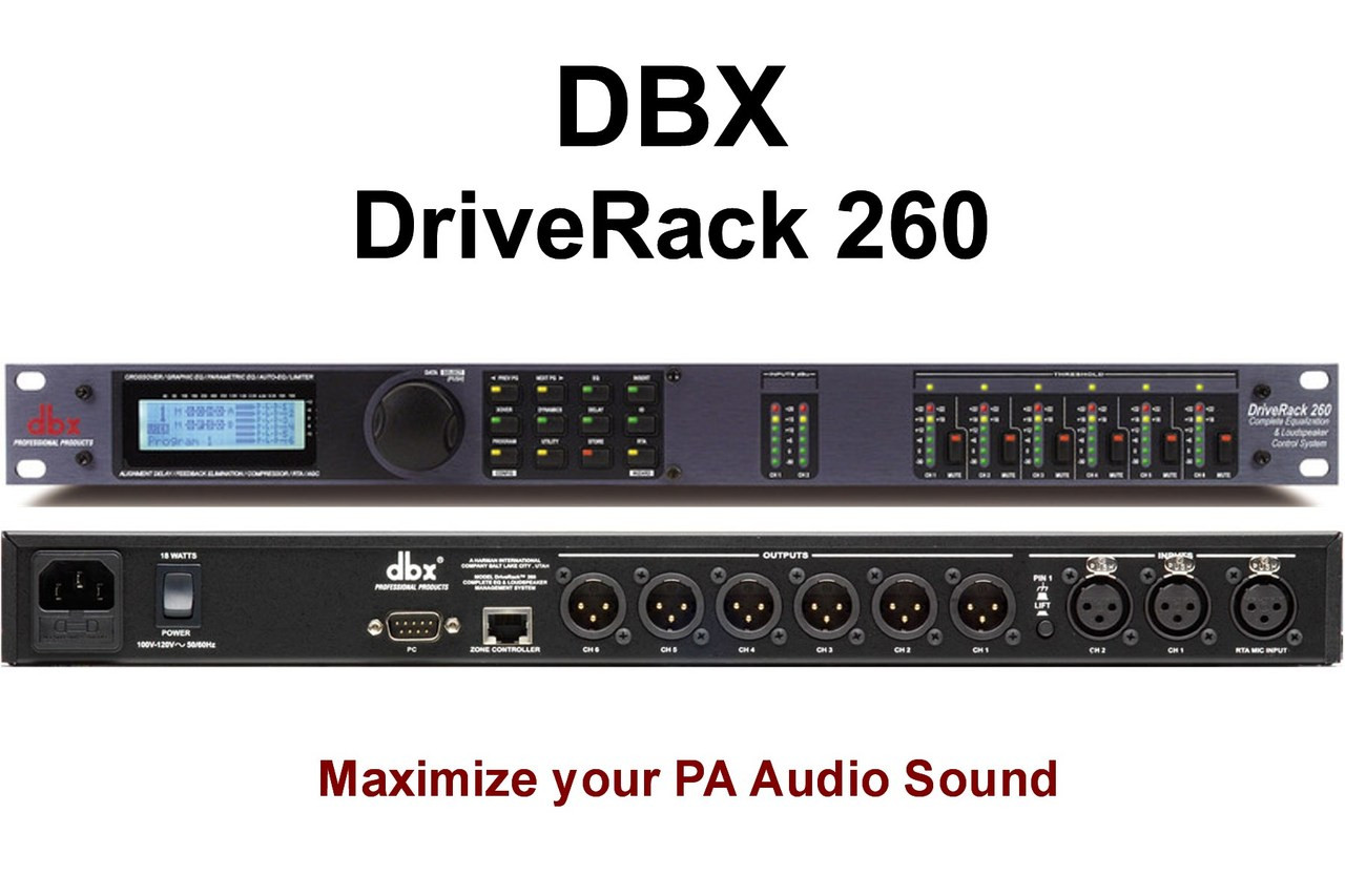DBX DRIVERACK 260V Professional PA Optimizer with Feedback