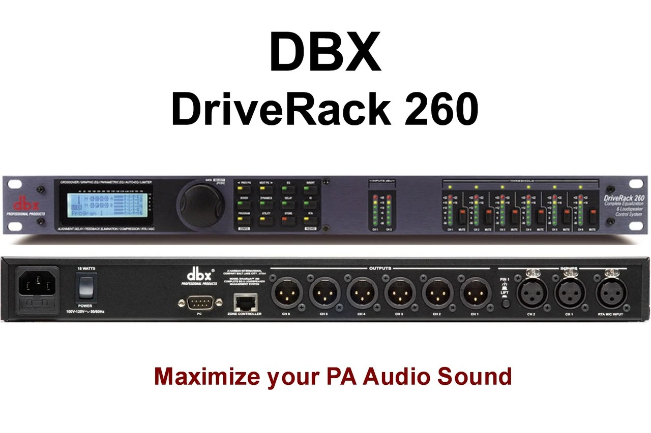DBX DRIVERACK 260V Professional PA Optimizer with Feedback 