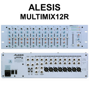 ALESIS MULTIMIX12R Compact 12 Channel Stereo 3 Space Rackmount Mixer ALESIS MULTIMIX12R Compact 12 Channel Stereo 3 Space Rackmount Mixer