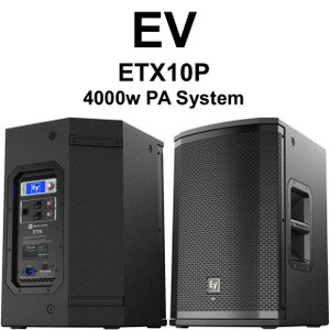 EV ETX-10P 4000 Watt PA Speaker Pair