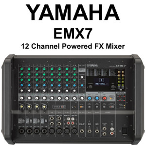 YAMAHA EMX7 12 Channel 1420w Powered FX Mixer with Feedback Suppressor YAMAHA EMX7 12 Channel 1420w Powered FX Mixer with Feedback Suppressor