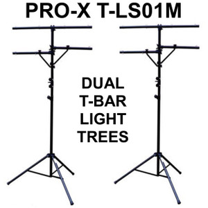 PRO-X T-LS01M Black 12' Dual Tier Light Stands PRO-X T-LS01M Black 12' Dual Tier Light Stands