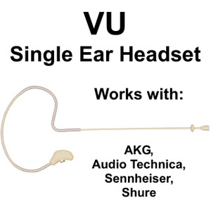 VU HM2000 Single Ear Affordable Headset Mic for AKG, AUDIO TECHNICA, SENNHEISER or SHURE VU HM2000 Single Ear Affordable Headset Mic for AKG, AUDIO TECHNICA, SENNHEISER or SHURE