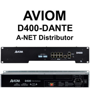 AVIOM D400-DANTE Personal Audio Mixer A-Net Distribution AVIOM D400-DANTE Personal Audio Mixer A-Net Distribution