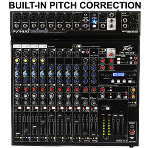 PEAVEY PV14AT Built-In Antares Live Pitch Correction USB FX Mixer PEAVEY PV14AT Built-In Antares Live Pitch Correction USB FX Mixer