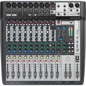 SOUNDCRAFT SIGNATURE 12MTK Multi-Track Professional Lexicon FX USB Recording Mixer SOUNDCRAFT SIGNATURE 12MTK Multi-Track Professional Lexicon FX USB Recording Mixer