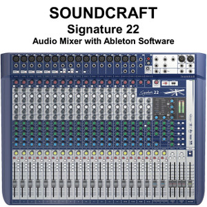 SOUNDCRAFT SIGNATURE 22 Lexicon FX USB Ableton Live 9 Lite Audio Mixer