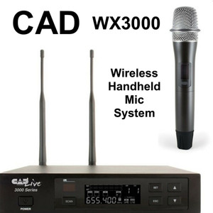 CAD AUDIO WX3000 Cardioid Dynamic Handheld Wireless Mic System CAD AUDIO WX3000 Cardioid Dynamic Handheld Wireless Mic System