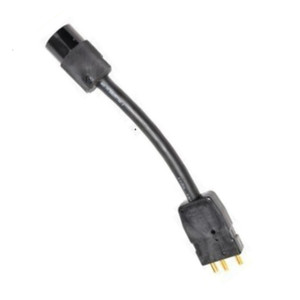 LightingelStore Female Edison to Male Stage Pin 1' Water Resistant 12g SJOOW Adaptor