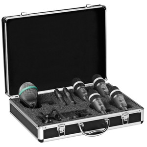 AKG CONCERT 1 Professional Touring 7 Mic Drum Pack with Travel Case AKG CONCERT 1 Professional Touring 7 Mic Drum Pack with Travel Case