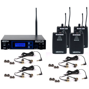 VOCOPRO SILENTPA-IN-EAR-BAND Wireless Audio Rehearsal System with 4 Receivers & Earbuds VOCOPRO SILENTPA-IN-EAR-BAND Wireless Audio Rehearsal System with 4 Receivers & Earbuds