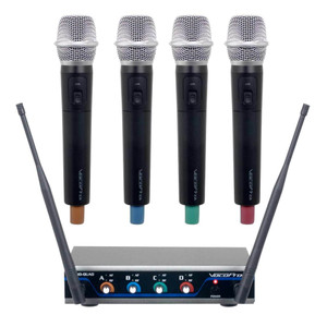 VOCOPRO DIGITAL-QUAD-H 4-Channel Digital Wireless Handheld Microphone System VOCOPRO DIGITAL-QUAD-H 4-Channel Digital Wireless Handheld Microphone System