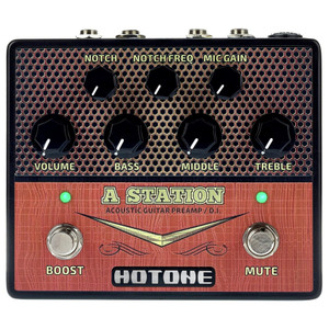HOTONE A STATION Guitar Acoustic Preamp Stompbox HOTONE A STATION Guitar Acoustic Preamp Stompbox