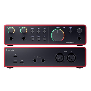 FOCUSRITE SCARLETT 2i2 (4th Gen) 2x2 USB Audio Recording Interface with Software