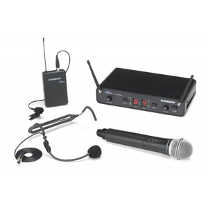 SAMSON CONCERT 288 ALL IN ONE Dual Wireless Headset, Handheld & Lavalier Mic System SAMSON CONCERT 288 ALL IN ONE Dual Wireless Headset, Handheld & Lavalier Mic System