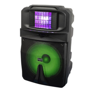 VOCOPRO THUNDER 1500 Rechargeable Battery Powered Lighted Speaker with LED Derby