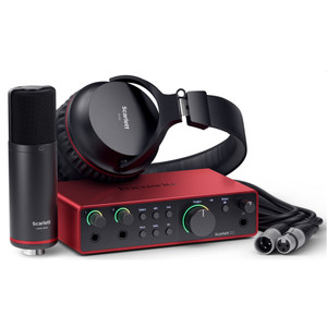 FOCUSRITE SCARLETT 2i2 STUDIO 4G BUNDLE USB Audio Interface, Mic, Headphones, Cable and Software