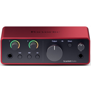 FOCUSRITE SCARLETT SOLO (4th Gen) USB Audio Interface and Software FOCUSRITE SCARLETT SOLO (4th Gen) USB Audio Interface and Software