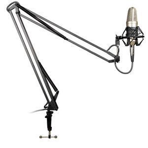 BESPECO MSRA10 Desk Microphone Boom Stand with XLR Cable BESPECO MSRA10 Desk Microphone Boom Stand with XLR Cable