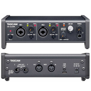 TASCAM US-2x2HR USB Mac/PC/iOS Audio Interface with Software Bundle