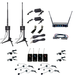 VOCOPRO BOOST-PLAY-4 Long Range Digital Wireless Headset & Lavalier Package VOCOPRO BOOST-PLAY-4 Long Range Digital Wireless Headset & Lavalier Package