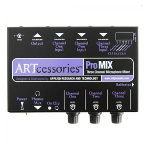 ART PROMIX Compact 3-Channel Expander Microphone Mono Mixer ART PROMIX Compact 3-Channel Expander Microphone Mono Mixer