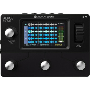 SINGULAR SOUND AEROS LOOP STUDIO 6-Track Stereo Bluetooth Looper Pedal with Touchscreen SINGULAR SOUND AEROS LOOP STUDIO 6-Track Stereo Bluetooth Looper Pedal with Touchscreen