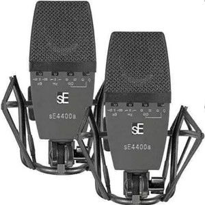 SE ELECTRONICS SE4400A-PAIR Classic Hand-Crafted Studio Mics with 4 Polar Settings, Shockmount and Case SE ELECTRONICS SE4400A-PAIR Classic Hand-Crafted Studio Mics with 4 Polar Settings, Shockmount and Case