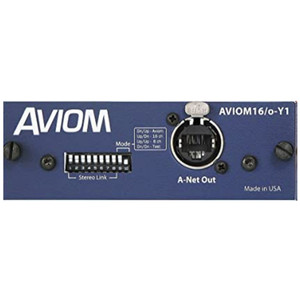 AVIOM 16/0-Y1 Card Digital Input Module Connects Personal Audio Mixers Over CAT5e AVIOM 16/0-Y1 Card Digital Input Module Connects Personal Audio Mixers Over CAT5e