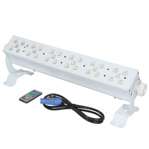 PRO-X DAZZLER JR-W White Ultrabright 30x3w RGBWA LED Uplight / Wash Bar PRO-X DAZZLER JR-W White Ultrabright 30x3w RGBWA LED Uplight / Wash Bar