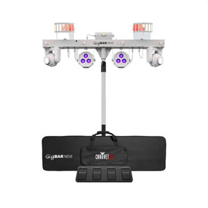CHAUVET GIGBAR MOVE WHITE Complete 5-in-1 Lighting System Tripod, Controller & Carry Cases CHAUVET GIGBAR MOVE WHITE Complete 5-in-1 Lighting System Tripod, Controller & Carry Cases