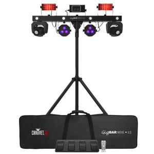 CHAUVET DJ GIGBAR MOVE + ILS 5-in-1 Multi Effect Lighting System Wireless Footswitch, Remote, Tripod & Case CHAUVET DJ GIGBAR MOVE + ILS 5-in-1 Multi Effect Lighting System Wireless Footswitch, Remote, Tripod & Case