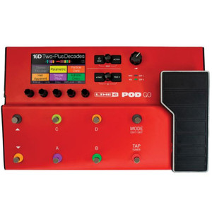 LINE 6 POD GO RED Compact Guitar FX Processor/Amp Modeler/USB Interface/App LINE 6 POD GO RED Compact Guitar FX Processor/Amp Modeler/USB Interface/App