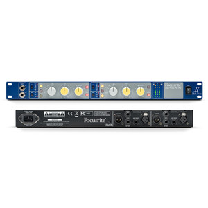 FOCUSRITE ISA TWO 2 Channel Rackmount Microphone Pre-Amplifier FOCUSRITE ISA TWO 2 Channel Rackmount Microphone Pre-Amplifier