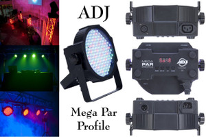 AMERICAN DJ MEGA PAR PROFILE PLUS Compact RGB-UV LED Fixture AMERICAN DJ MEGA PAR PROFILE PLUS Compact RGB-UV LED Fixture