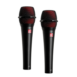 SE ELECTRONICS V7 BLACK Professional SuperCardioid Live Performance Mic Pair   SE ELECTRONICS V7 BLACK Professional SuperCardioid Live Performance Mic Pair