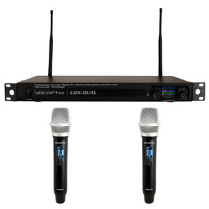 VOCOPRO UDX-DUAL-HANDHELD Digital PLL Wireless Rackmount Microphone System VOCOPRO UDX-DUAL-HANDHELD Digital PLL Wireless Rackmount Microphone System