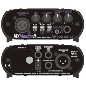  ART MYMONITOR II Compact Personal Headphone Mixer